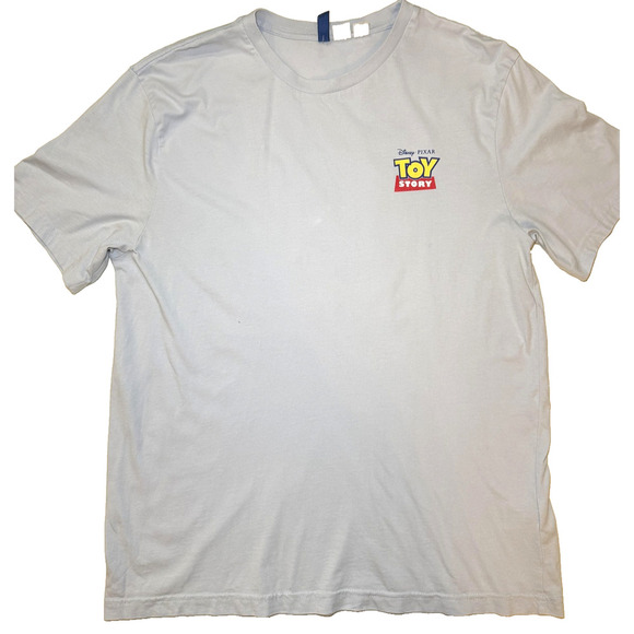 Disney Pixar Toy Story Shirt Mens Large Blue Short Sleeve Logo Graphic Movie Tee - Picture 3 of 6